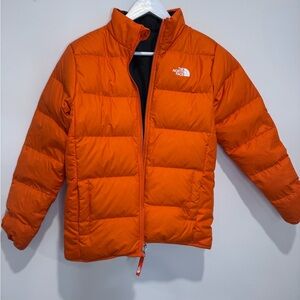 The North Face Vibrant Orange and Grey Reversible Jacket